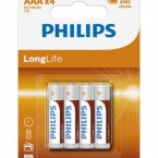 Elementai PHILIPS longlife AAA 4v. (pak,4vnt)