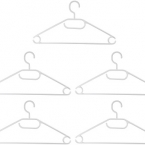 Pakabos rūbams baltos  10v. (pak,10vnt)