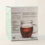 Infuzinis puodelis su permatomu filtru (vnt)